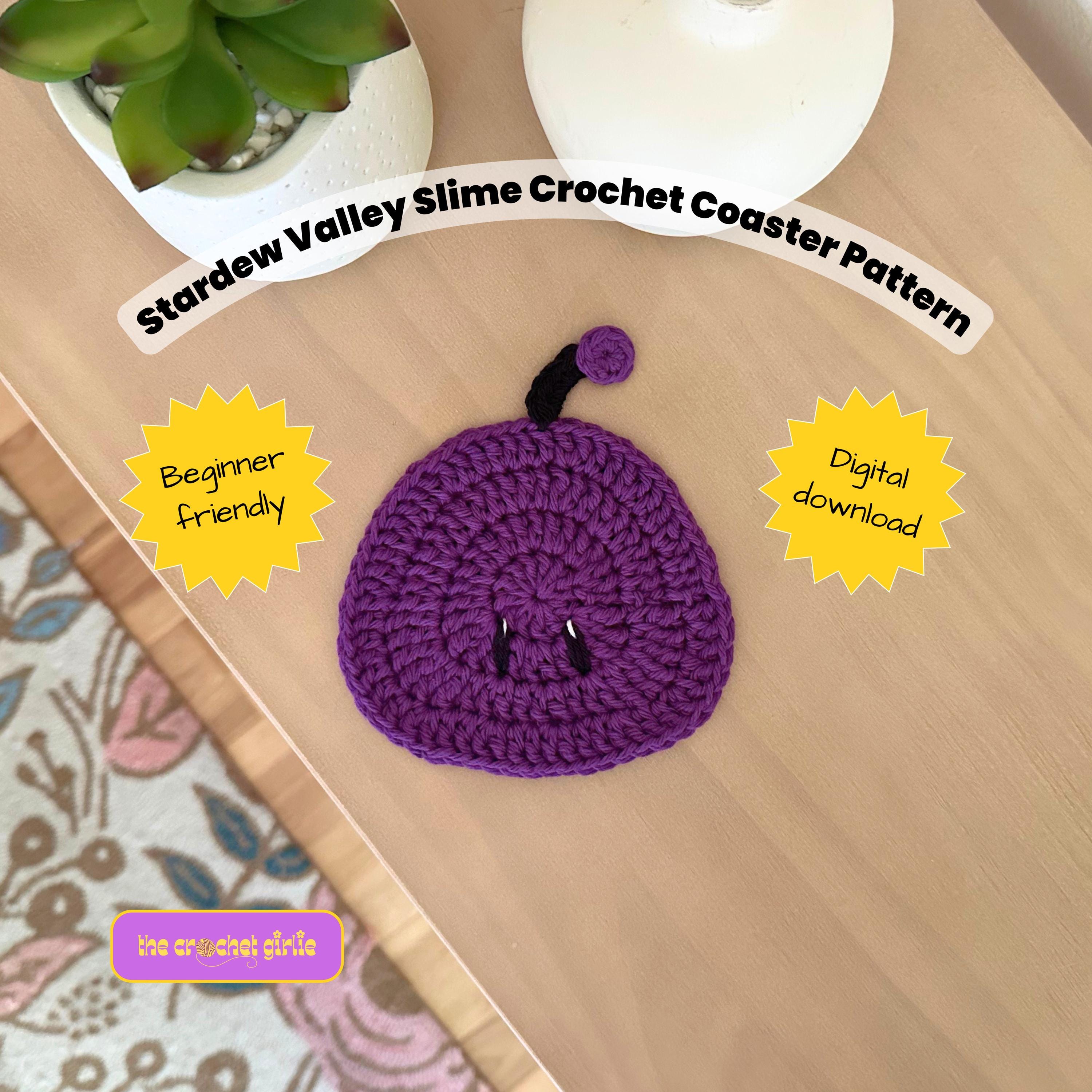 DIGITAL DOWNLOAD - Stardew Valley Slime Crochet Coaster Pattern - Etsy