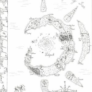 Cartes personnalisées dessinées à la main pour le D&D ou la construction d'un monde