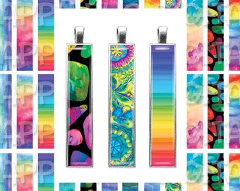 Bright Designs Graphics Digital Collage Sheet - 10mm x 50mm  INSTANT DOWNLOAD