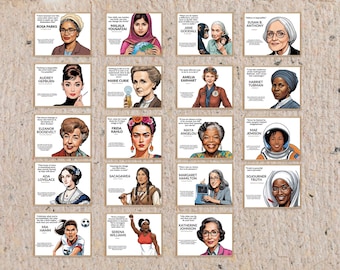 Women's History Month Poster Set, March Classroom Bulletin Board Kit, Diversity Inclusion Display