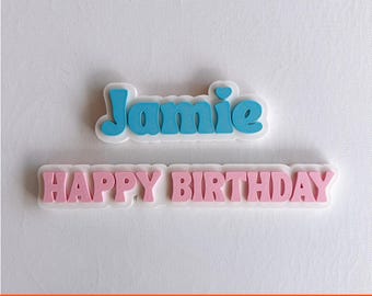 Custom Name Sign 3D Print File: Nursery, Wedding, Desk Decor (STL Digital Download)