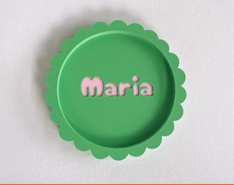 Custom Coaster 3D Printable STL File: Personalized Coasters Desk Decor (Digital Download)