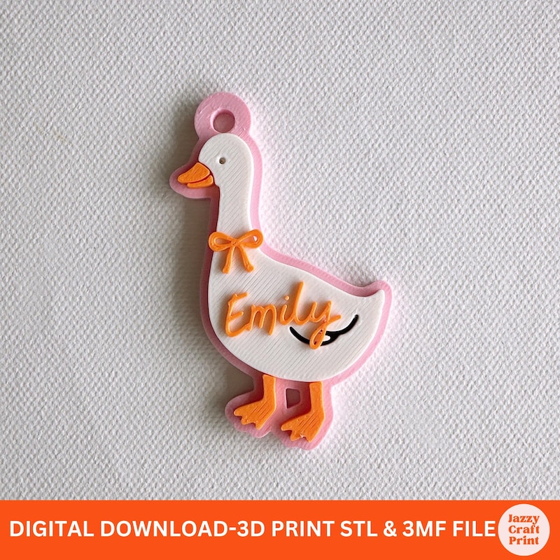 Goose Keychain 3d Print - Etsy