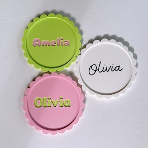 3D Printed Personalized Coaster: Custom Name Desk Decor