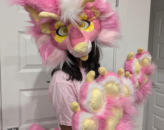 Fursuit Cosplay Alien Cat Mini Partial Mask Set - Etsy