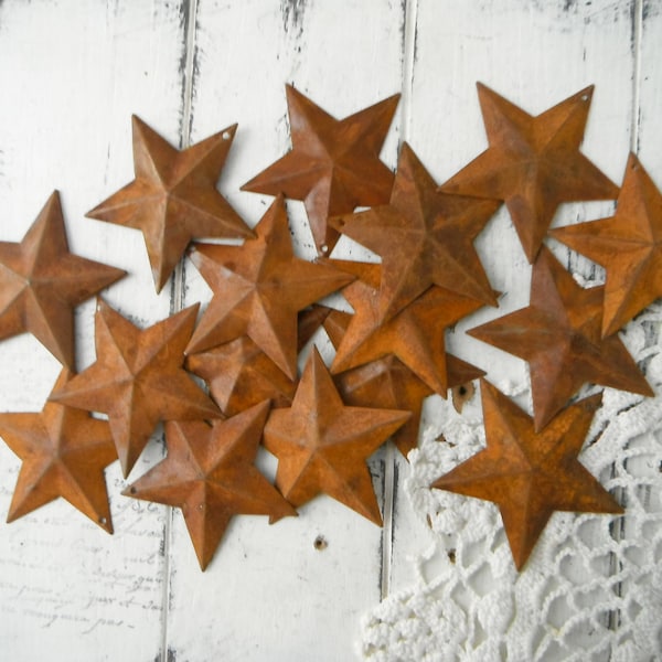 Rustic Metal Stars Etsy
