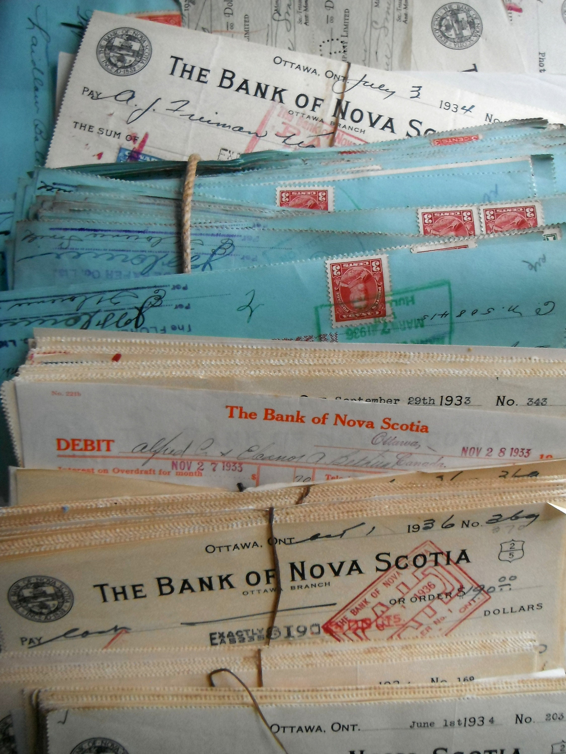 Retro Cheque Junk Journal Vintage Cancelled Cheque Check Lot 10 Pieces Paper ...