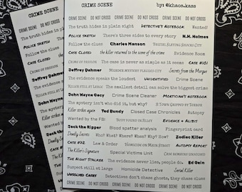 Crime Scene: Sticker Quotes *Uncut