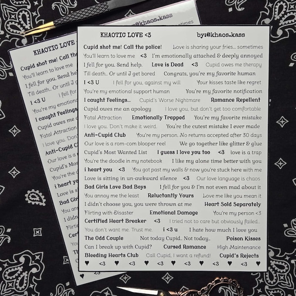 Stickers Romeotics Romantic Love Stickers - Etsy