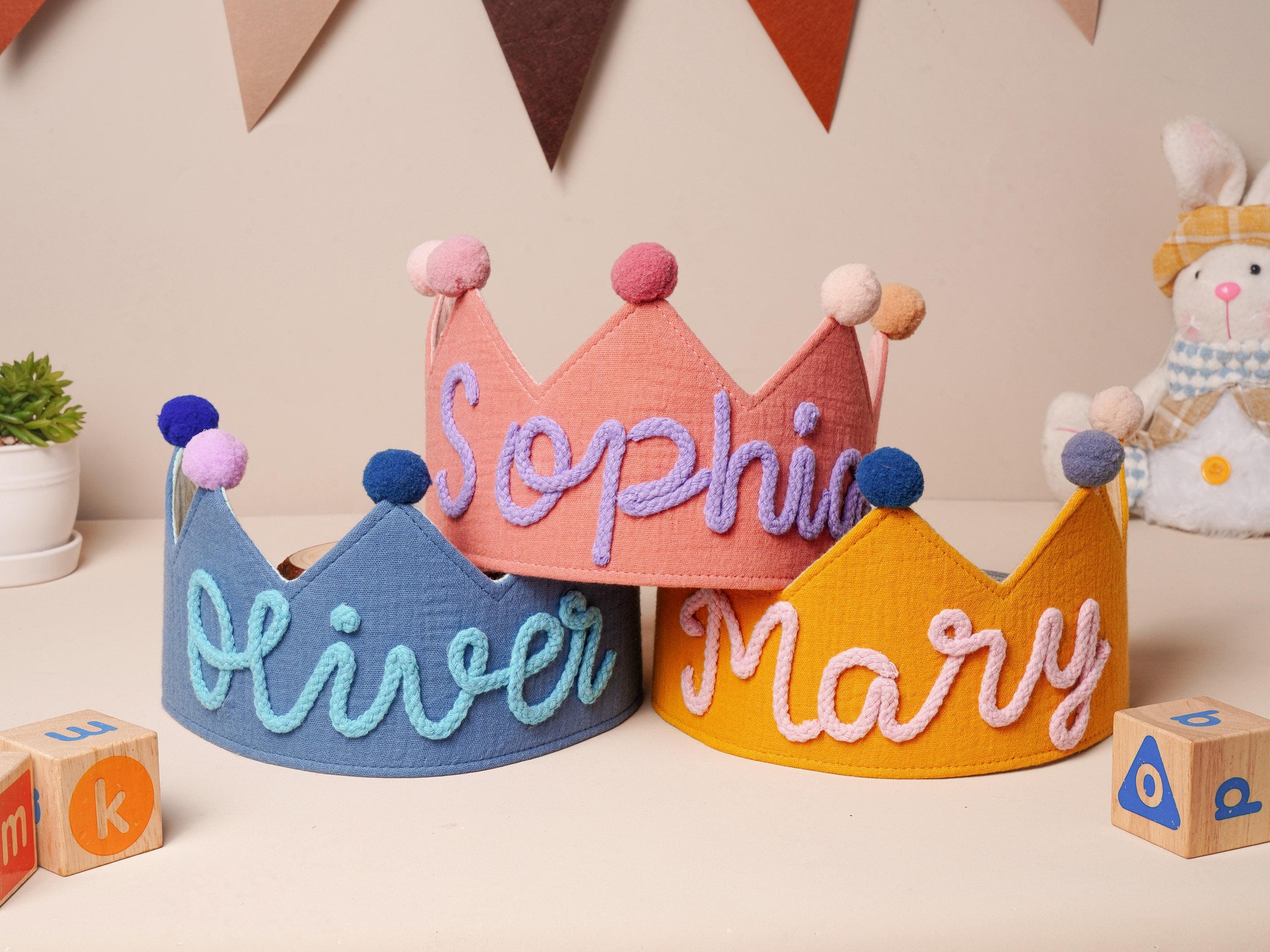 Toyvian Corona 1° Compleanno Per Bambini - Blu Con Numero 1 - Tiara Glitterata Per Festa