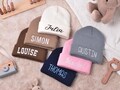 Personalized Embroidered Baby Beanie, Custom Family Matching Beanie, Kids Winter Beanie, Baby Shower Gift, Christmas Family Gift