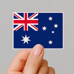 Australian Flag Sticker, Flag or Australia, Waterproof Vinyl