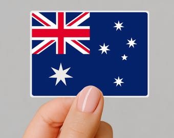 Australian Flag Sticker, Flag or Australia, Waterproof Vinyl