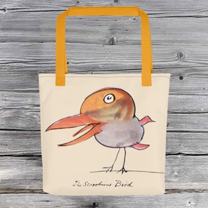 Bolso de mano retro vintage con diseño de pájaro escrofuloso de Edward Lear