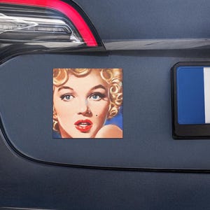 Marily Monroe Bus Stop Car Magnet