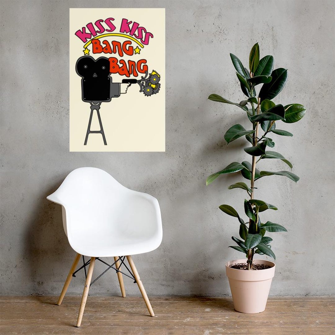Kiss Bang Art Print | Retro Movie Poster - Etsy
