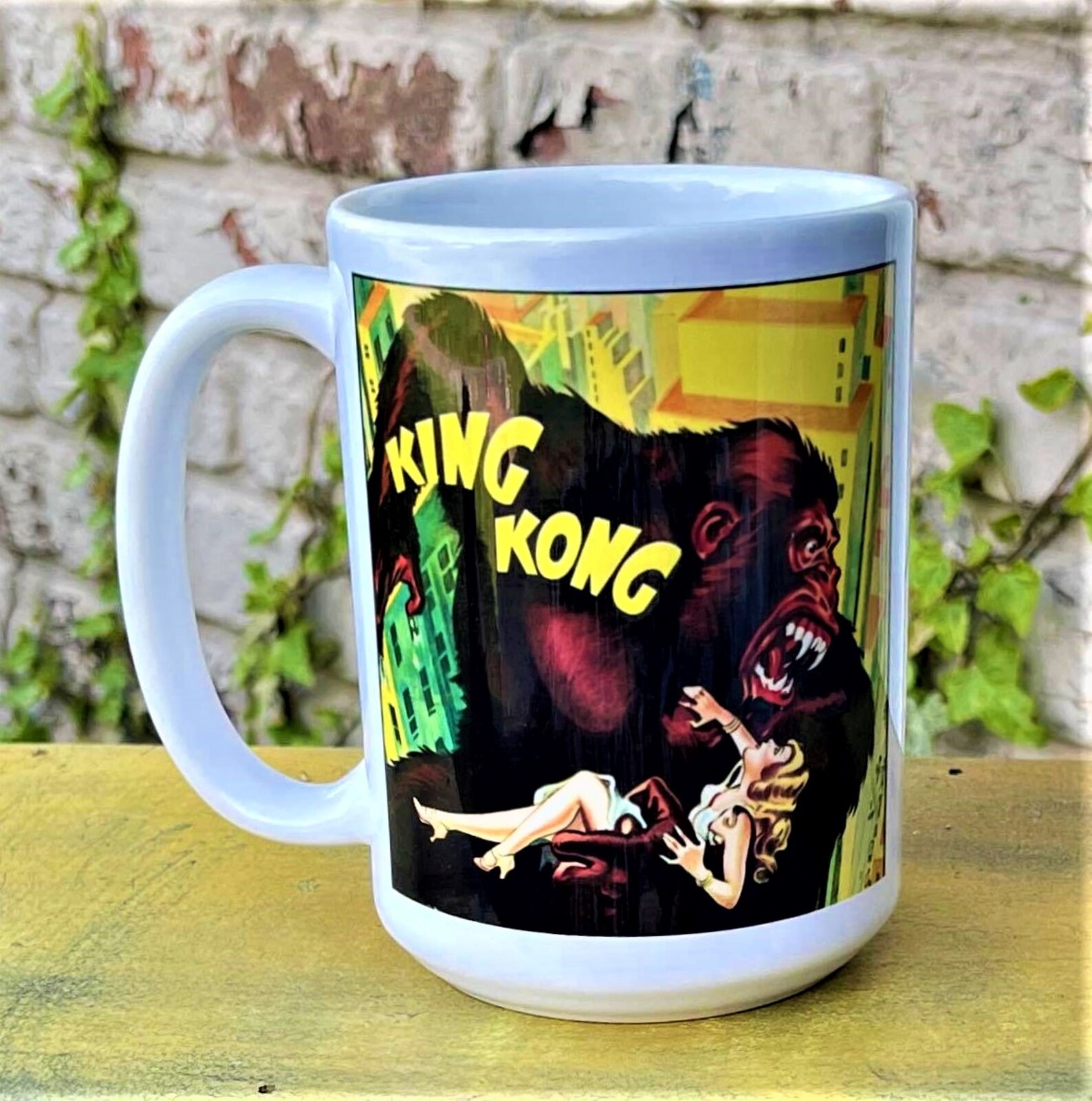 King Kong Movie Poster Vintage Art Coffee Mug Etsy