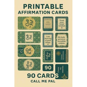 90 bevestigingskaarten voor vrouwen | Deck Daily Healing Rituals | Zelfliefde, schaduwwerk, emotionele reset | Call Me Pal™