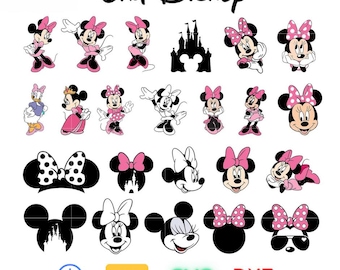 Minnie Mouse Svg, Minnie Mouse Png, Minnie Mouse pdf,, Mickey png, dxf