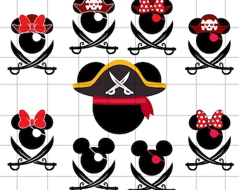 Pirates Family Trip Png, Mickey and Minnie Pirates, Pirates of Caribbean, A Pirate's Life Cruise PNG,Family Trip 2025, Mouse Friends