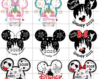 2025 Familienreise Bundle SVG PNG, 2025 Familienurlaub Png, Familienreise Sublimationsdesign, Vacay-Modus Png, magisches Königreich svg, Reise 2025