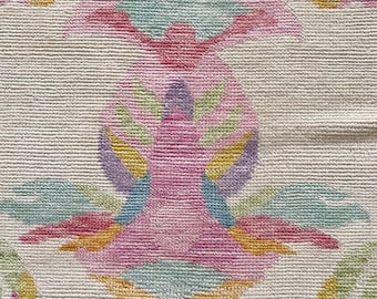 Handwoven Wool Oushak Rug, Vintage Turkish Heriz Serapi Design