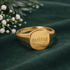 Darling feyre acotar themed stainless steel gold statement ring