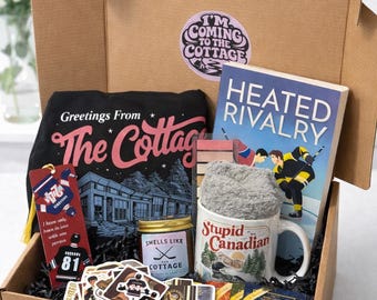 Heated Rivalry Book Gift Box - All Inclusive Game Changer Hockey Romance Reader Self-Care Basket