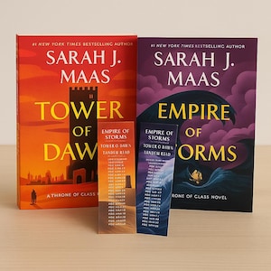 Tandem Read Bookmark Digital Download for Empire of Storms and Tower of Dawn from Sarah J Maas Throne of Glass Series