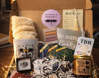 Custom Bookish Jewelry with Gift Basket, Themed, Cozy Reader, Blind Date with Your TBR