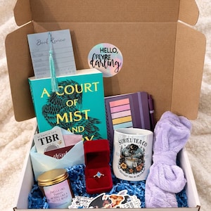 ACOTAR Buch-Liebhaber-Geschenkbox, Leseratz Schmuck, gemütlicher Leser
