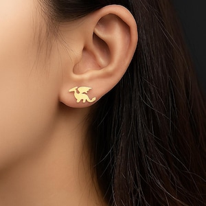 Dragon Fourth Wing Onyx Storm Earrings | Dragon Studs for Fantasy Lovers | Bookish Jewelry
