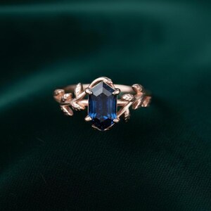 Onyx storm fantasy sparkly black and violet stone sandstone statement ring image 10