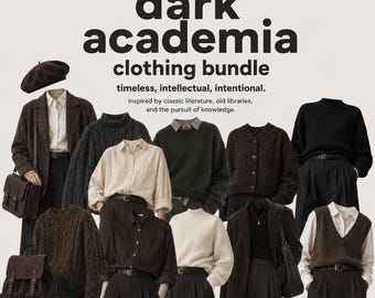 The Dark Academia Clothing Bundle | Mystery Scholar-Goth Wardrobe