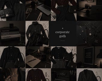 The Corporate Goth Clothing Bundle | Thrifted Dark Office Siren Mystery Clothing Bundle | Sizes S–2X
