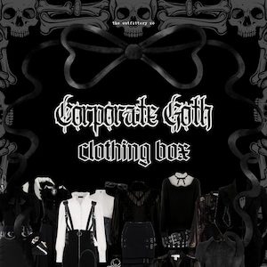 The Corporate Goth Clothing Bundle | Thrifted Dark Office Siren Mystery Clothing Bundle | Sizes S–2X