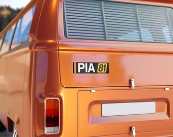 Oscar Piastri F1 Sticker: McLaren Papaya Motorsport Vinyl Decal