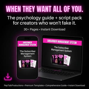 DM Boundary Scripts & Guide for Handling Demanding Fans | Subscriber Management + AI Prompts | PDF