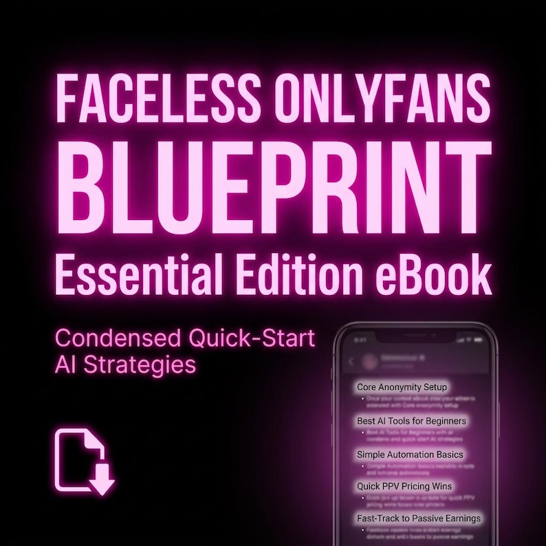 Faceless OnlyFans Guide: AI Income Strategy | Invisible Creator Blueprint image 1