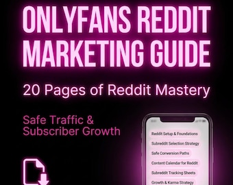 OnlyFans Reddit Marketing Guide | NSFW Creator Strategy and PDF Templates for New Subs
