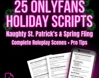 25 OnlyFans St. Patrick's Spring Scripts: Freche Rollenspiel & PPV Ideen (Digitaler Download)