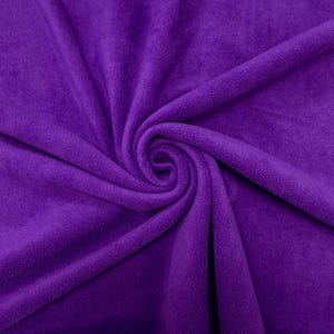 Olive Green Fleece Poncho: Pixie Hooded Winter Cape Purple