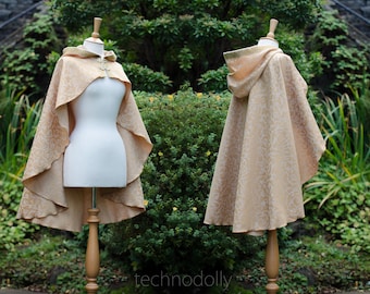 Ready to Ship! Golden Dragon Cloak: Free Size Medieval Renaissance Cloak Costume Cosplay