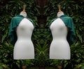 Verdant Luna Hooded Capelet: Green Cotton Witch Cape