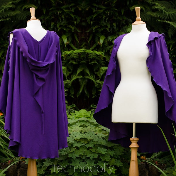 Purple contrast cape