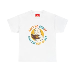 Christelijk Halloween-uniseks T-shirt, Ain&#39;t No Ghost Like the Holy Ghost, Faith-shirt, grappig christelijk cadeau, Halloween-shirt
