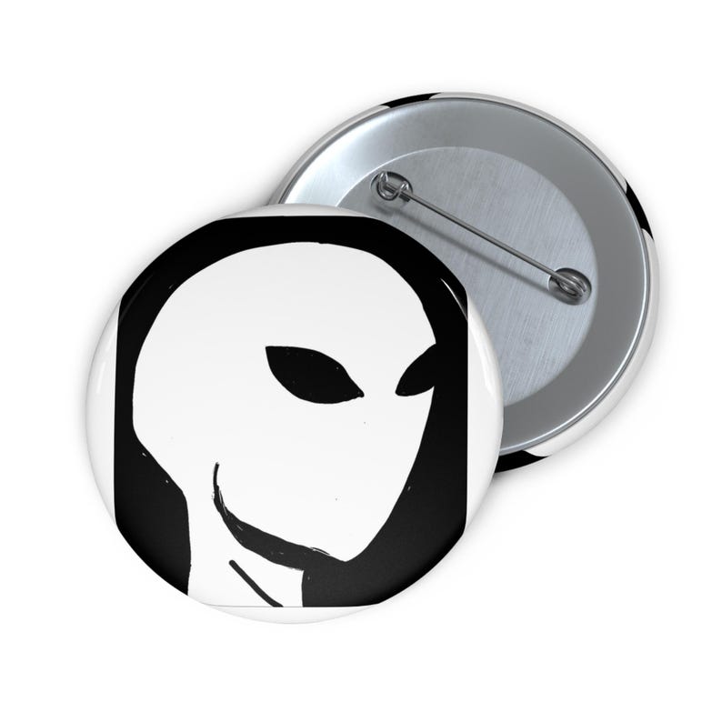Custom Alien Pin Buttons, Fun Accessories for Parties, Gifts for UFO ...