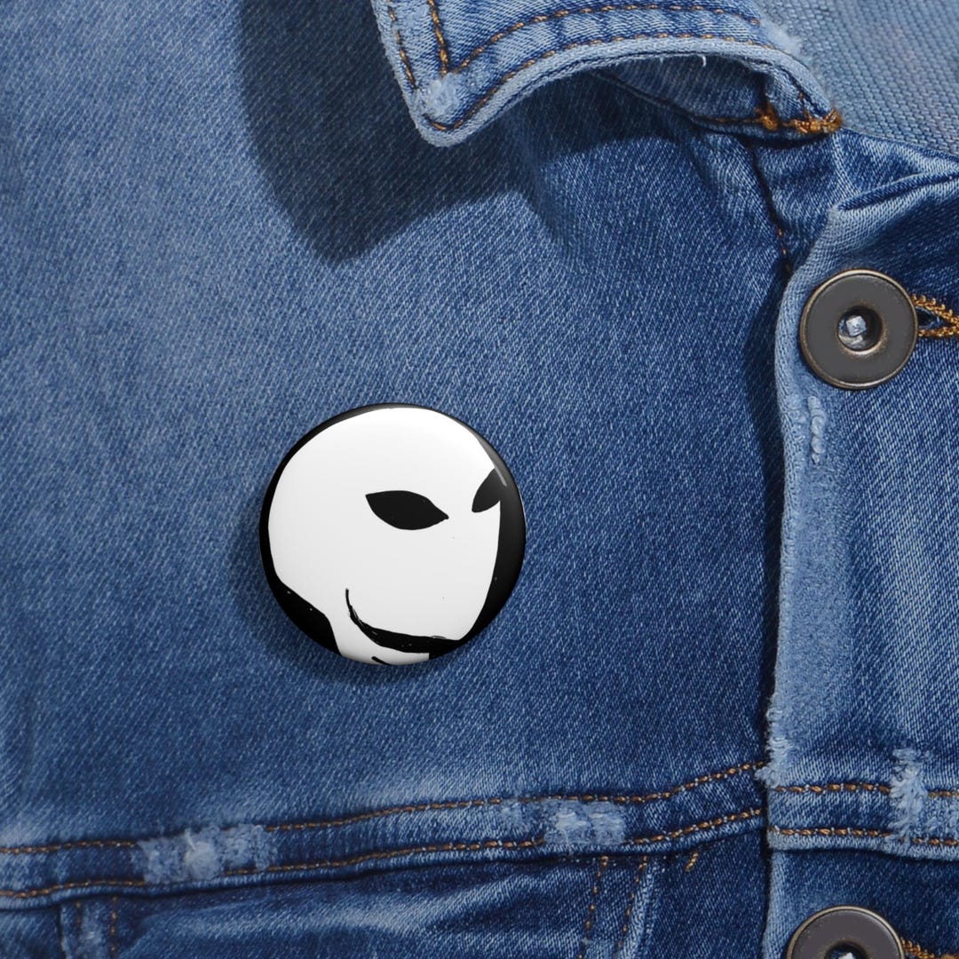 Custom Alien Pin Buttons, Fun Accessories for Parties, Gifts for UFO ...