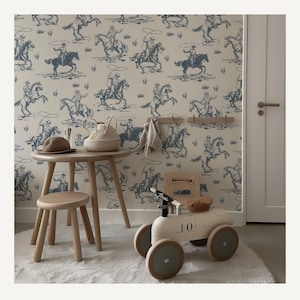 Peel and Stick Wallpaper Cowboy Nursery Wall Decal Western Wallpaper Decor Cowboy Wallpaper Western Art Farmhouse Boy Nursery Decor Baby