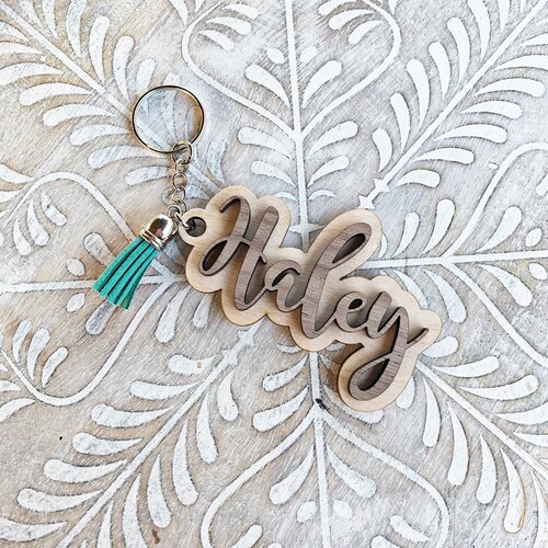 Personalized Keychain Custom Keychain Word of the Year Etsy